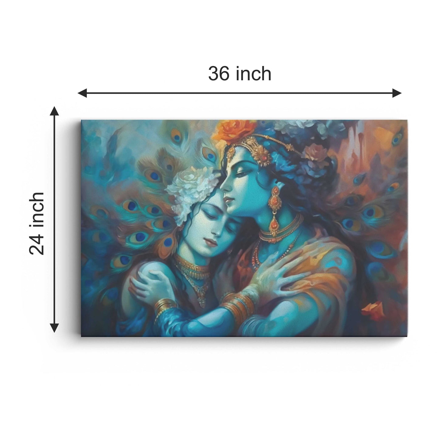 Lord Radha Krishna Canvas wall painting