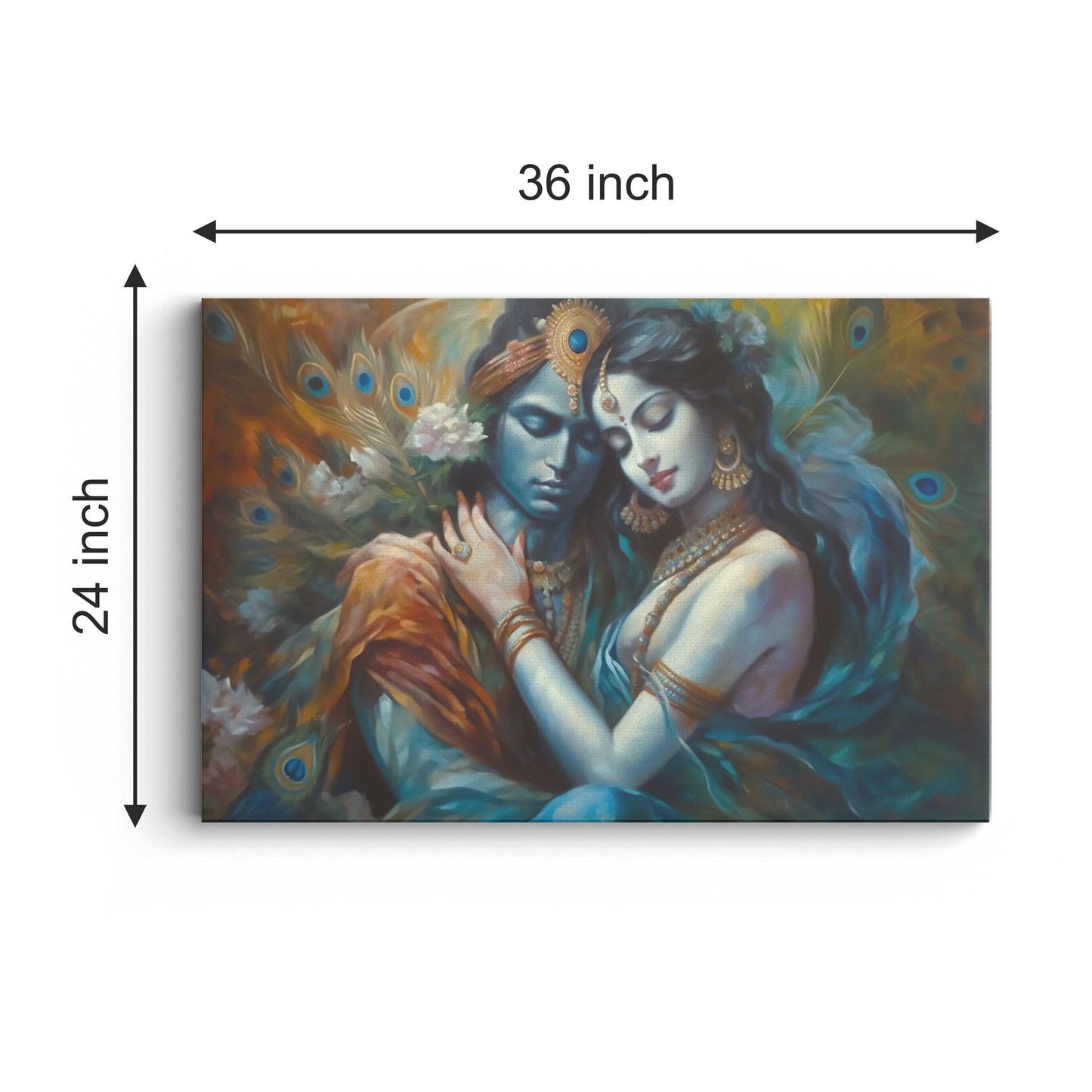 Lord Radha Krishna Canvas wall painting