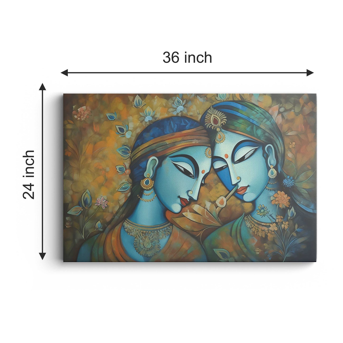 Lord Radha Krishna Canvas wall painting