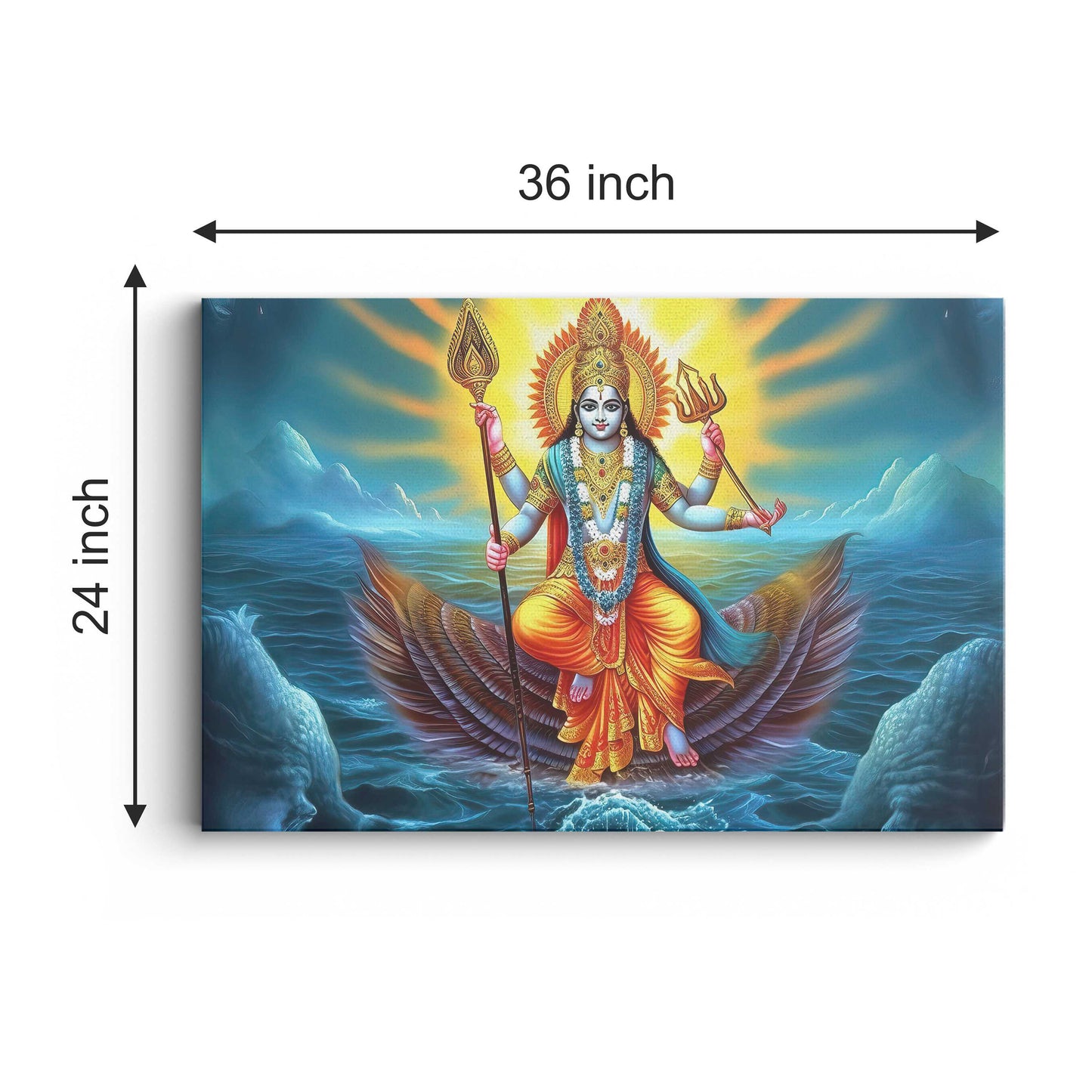 Lord Vishnu Canvas wall painting