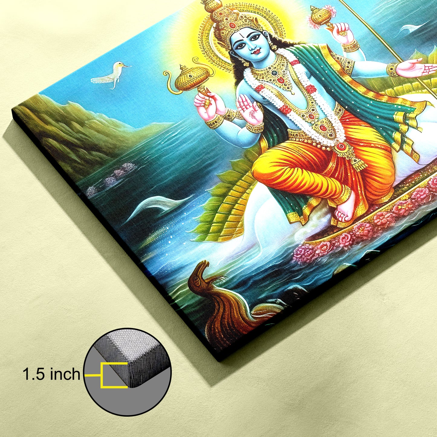 Lord Vishnu Canvas wall painting