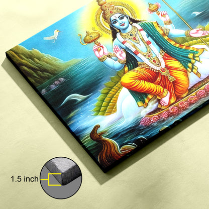 Lord Vishnu Canvas wall painting