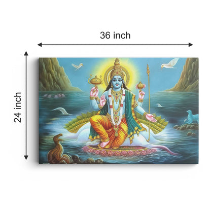 Lord Vishnu Canvas wall painting