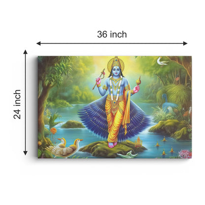 Lord Vishnu Canvas wall painting