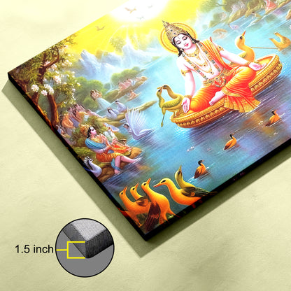 Lord Vishnu Canvas wall painting