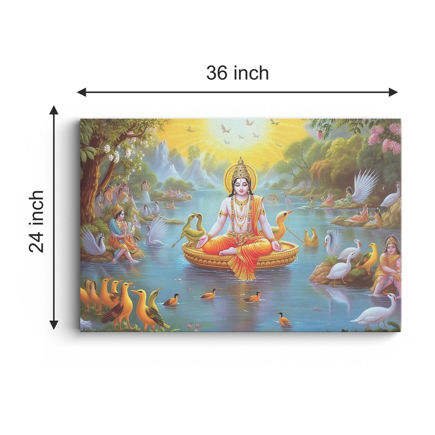 Lord Vishnu Canvas wall painting