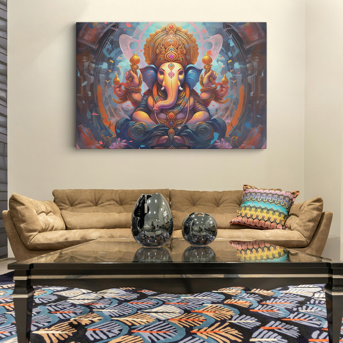 Lord Ganesh Canvas wall painting