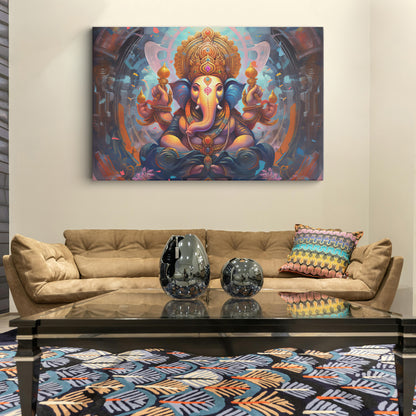 Lord Ganesh Canvas wall painting
