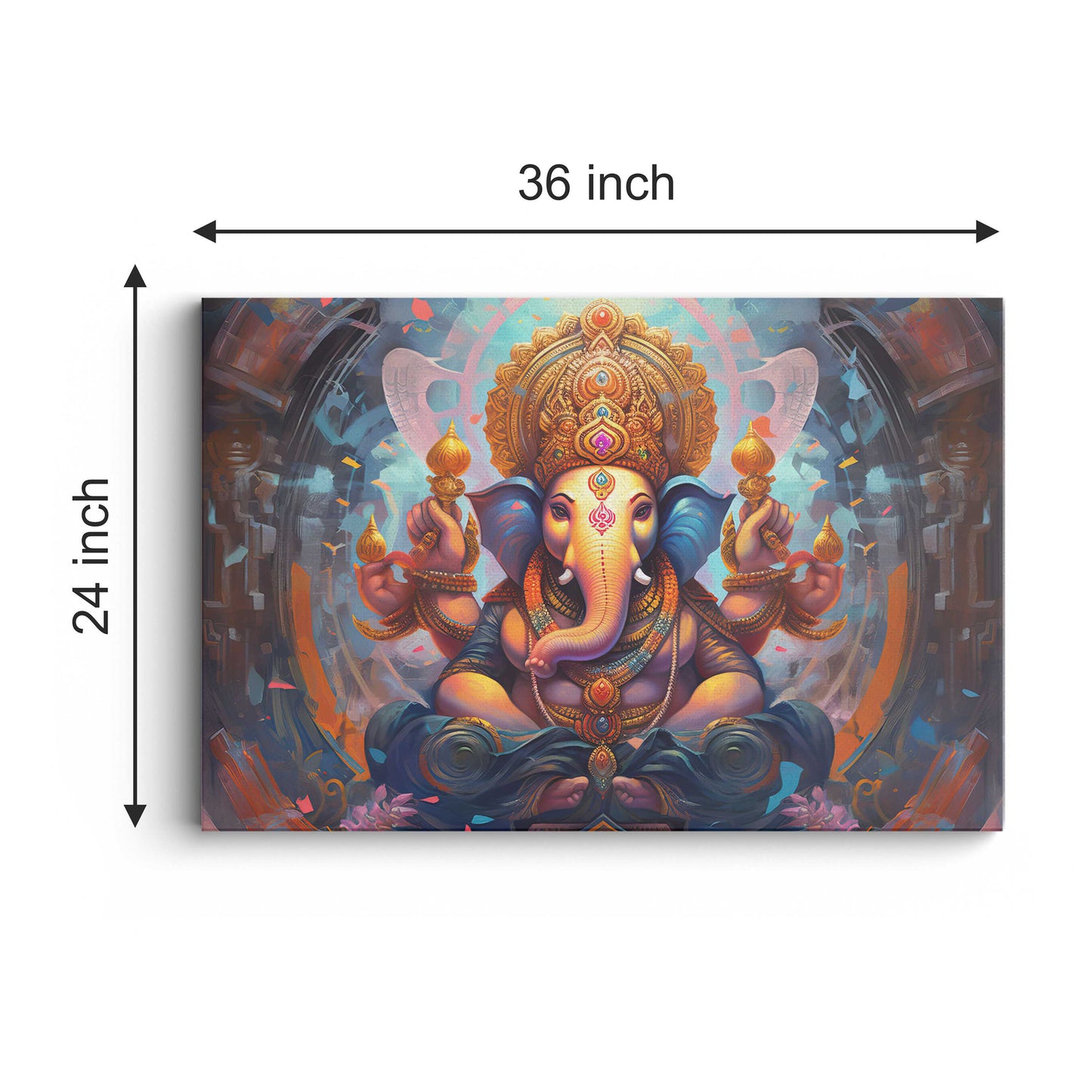 Lord Ganesh Canvas wall painting