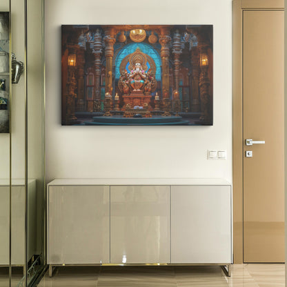 Lord Ganesh Canvas wall painting