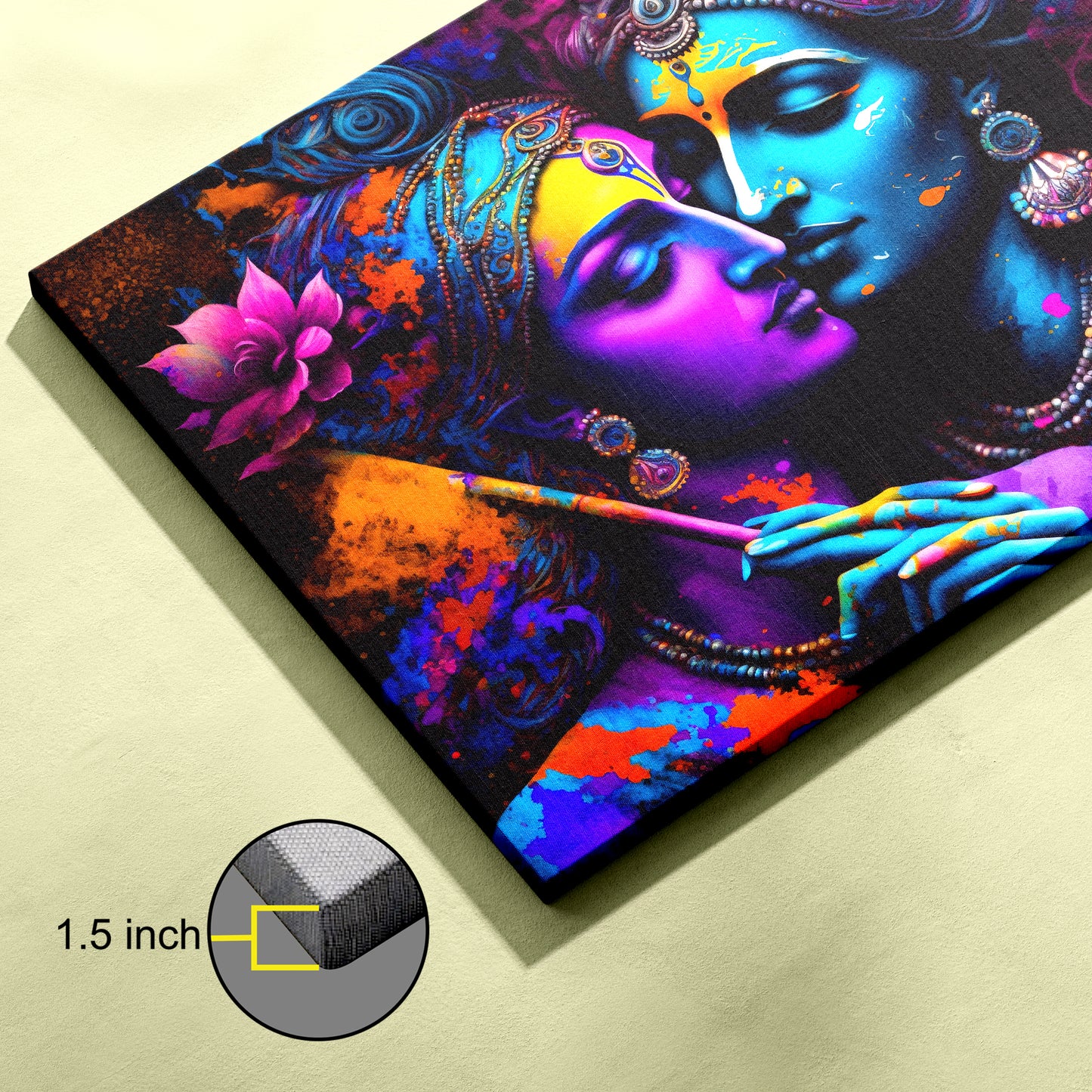 Lord Radha Krishna Canvas wall painting