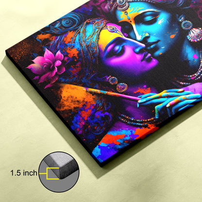 Lord Radha Krishna Canvas wall painting