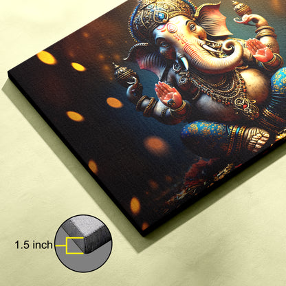 Lord Ganesh Canvas wall painting