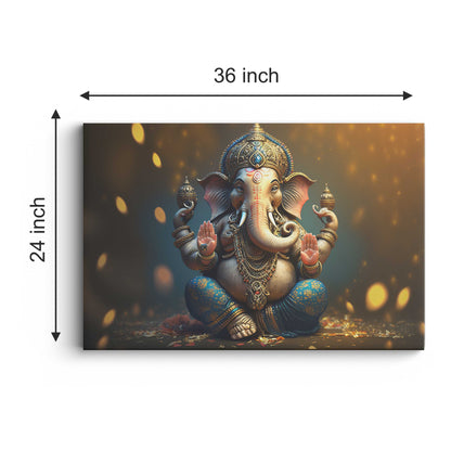 Lord Ganesh Canvas wall painting