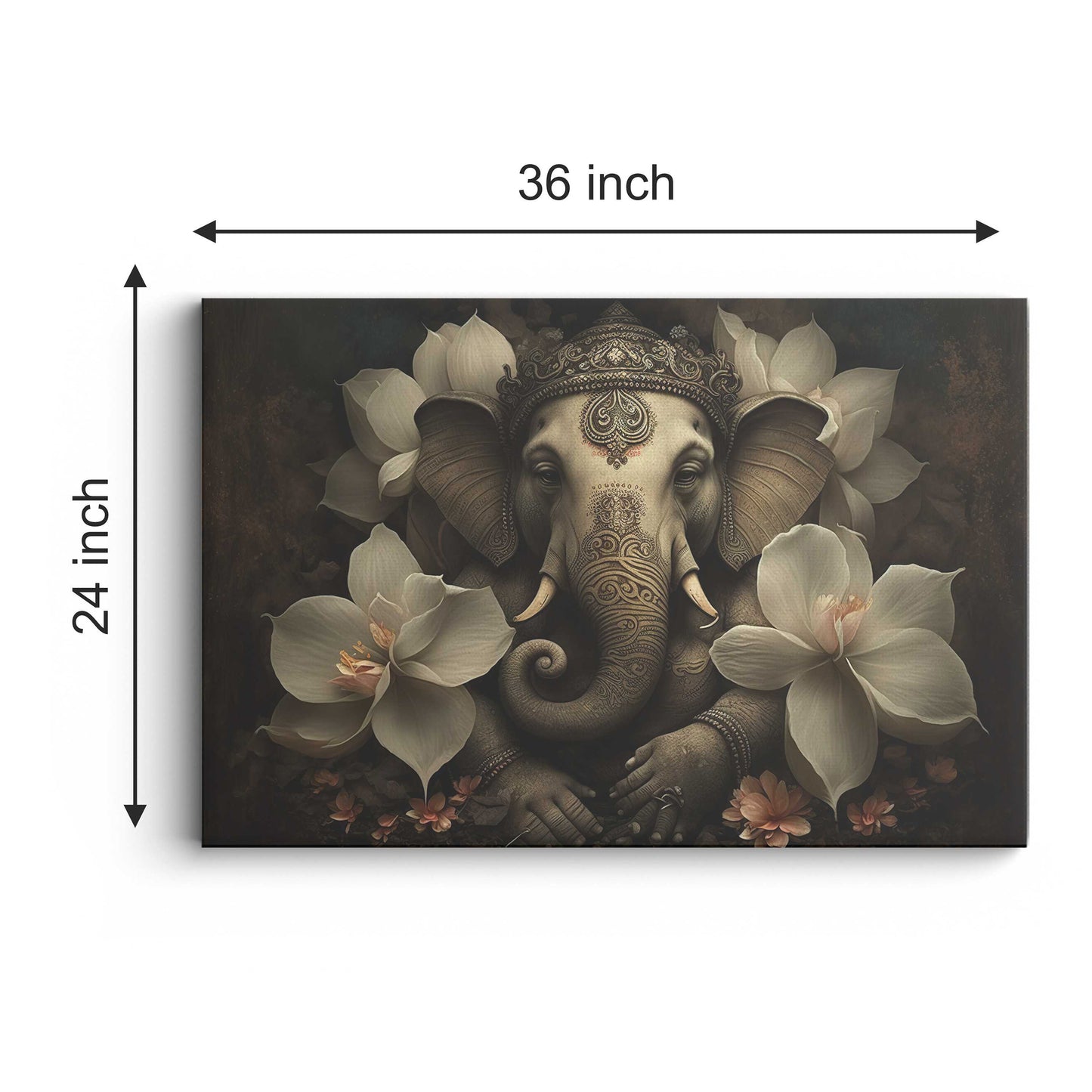 Lord Ganesh Canvas wall painting