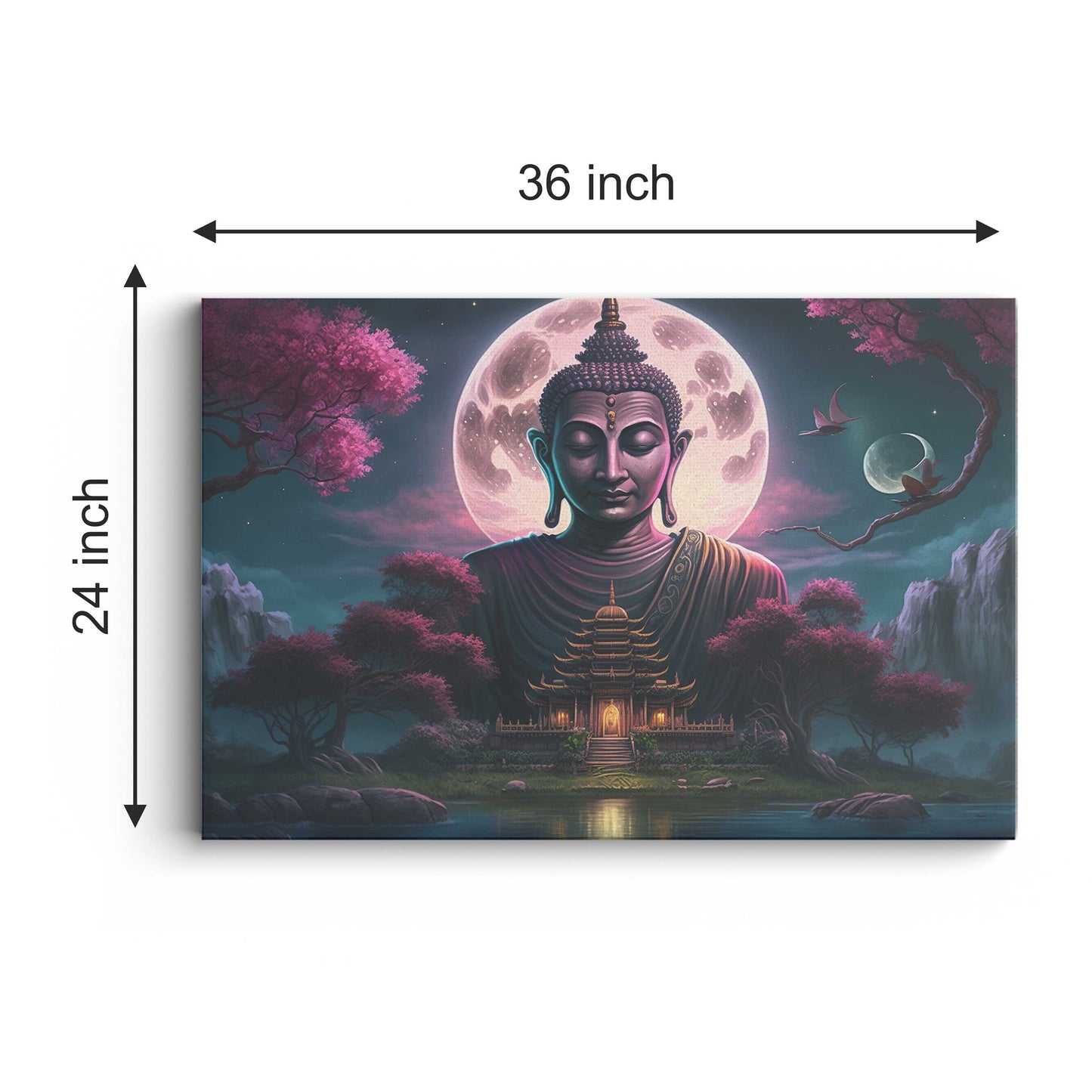 Lord Buddha Canvas wall painting