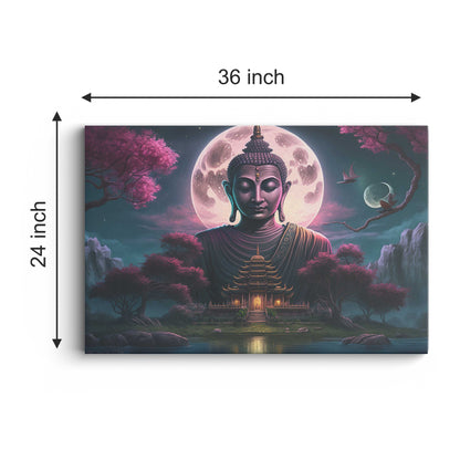 Lord Buddha Canvas wall painting