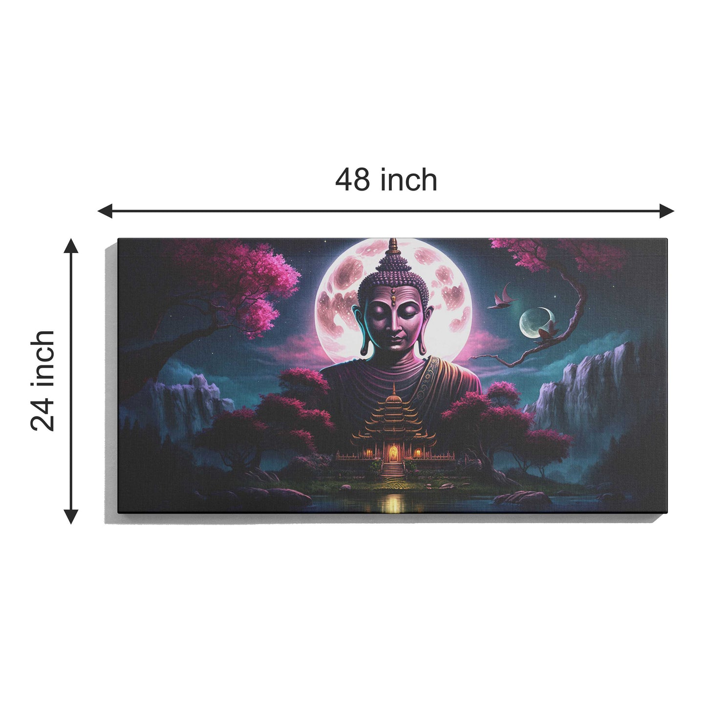 Lord Buddha Canvas wall painting