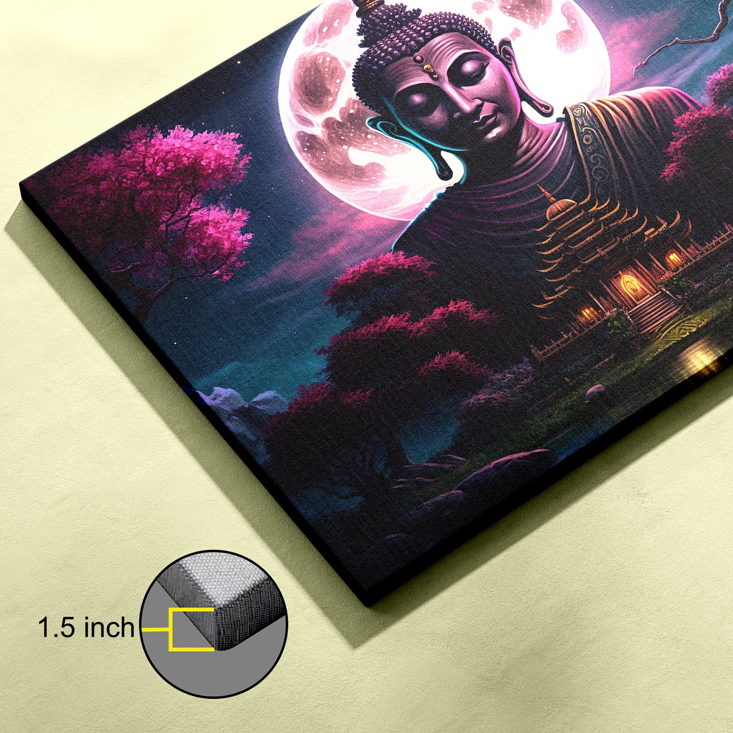 Lord Buddha Canvas wall painting